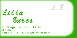 lilla bures business card